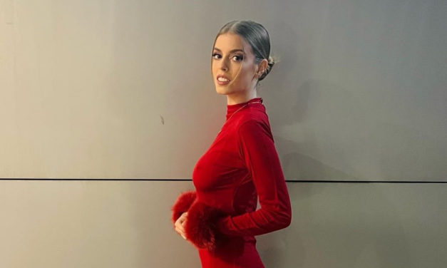 El vestido rojo de Nerea Rodríguez