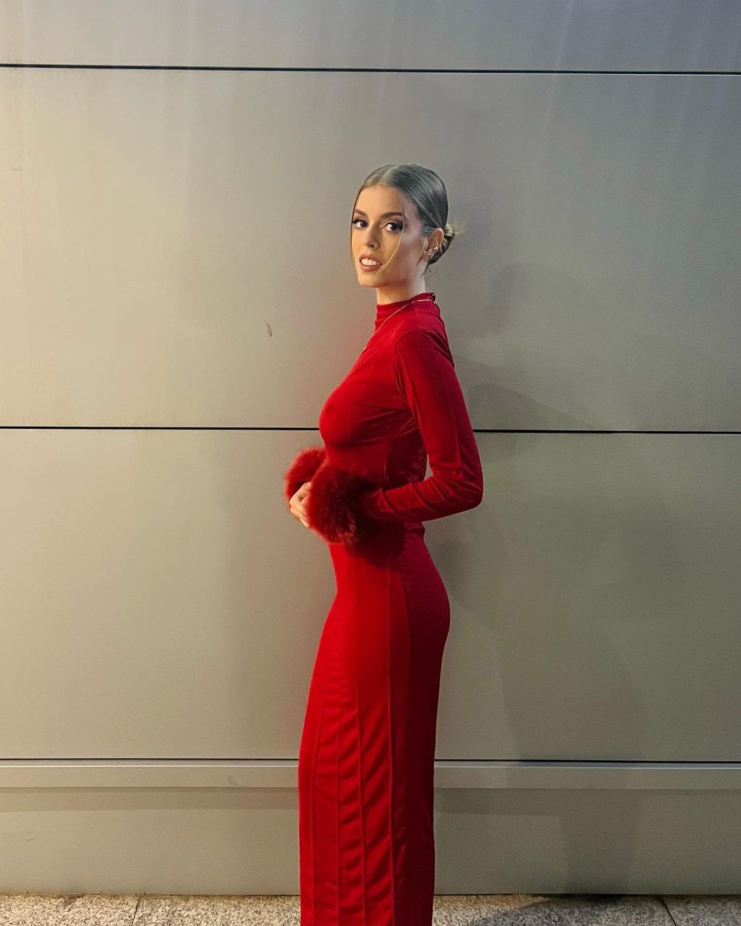 El vestido rojo de Nerea Rodríguez | Theomoda magazine